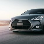 Hyundai Veloster Turbo in Matte Gray