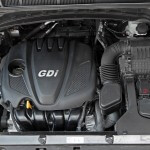 The V6 engine of 2013 Santa Fe Limited