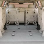 The cargo space of 2013 Land Cruiser