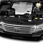 The V8 engine of 2013 Toyota Land Cruiser