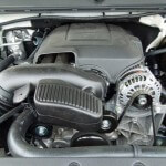 The V8 engine of Chevrolet Avalanche