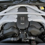 The V12 engine of 2013 Aston Martin DB9