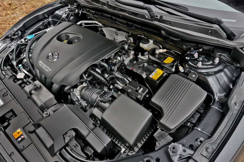A picture of the Mazda6's engine