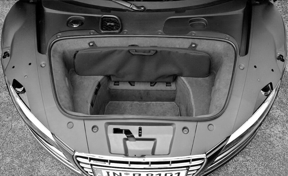 The trunk of the new 2014 Audi R8
