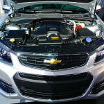 The engine of the 2014 Chevrolet SS