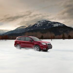 Subaru Forester on the snow